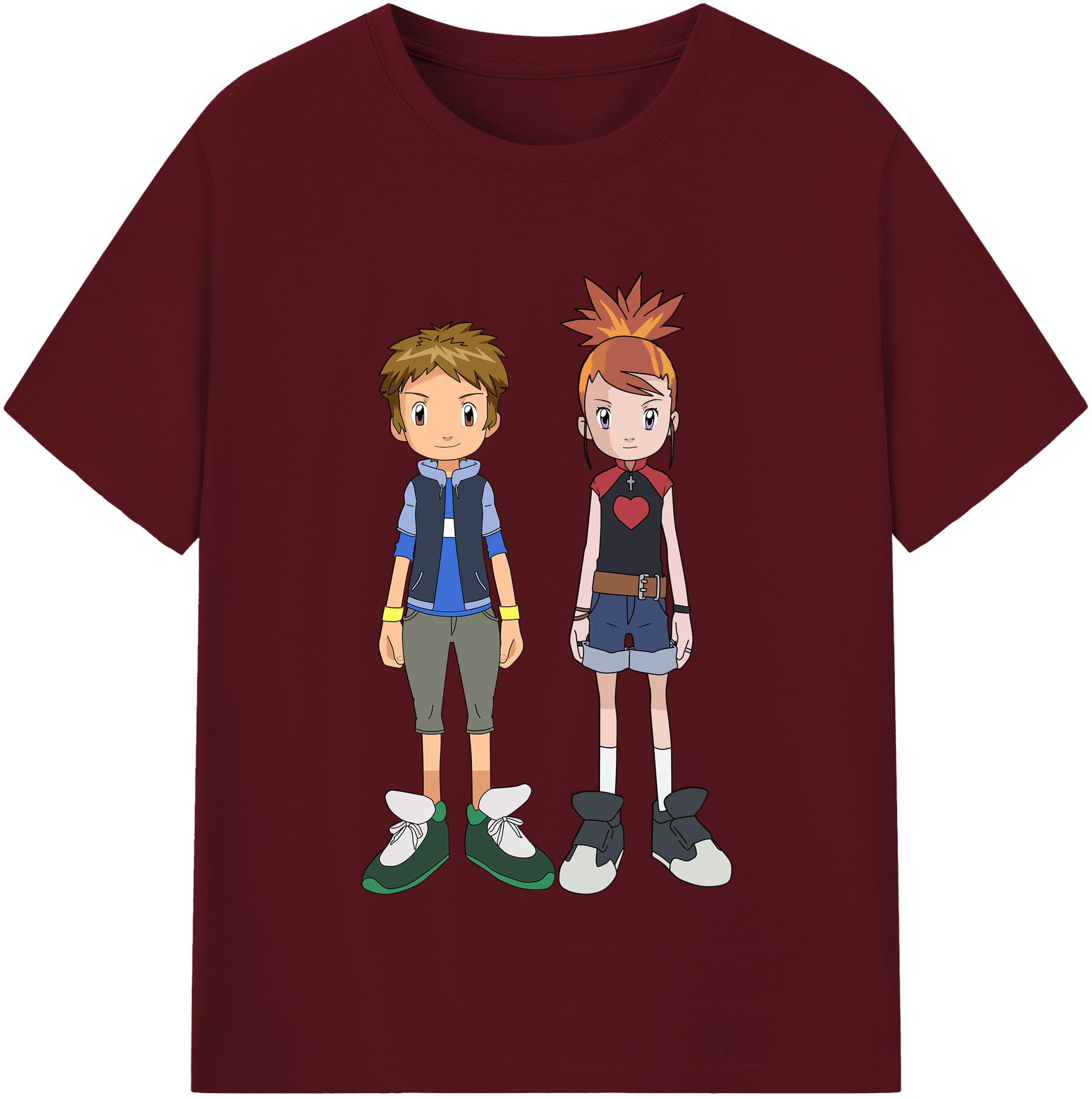 （画像用） Digimon デジタルモンスター/デジモン 綿100％半袖Tシャツ（フロントプリント）